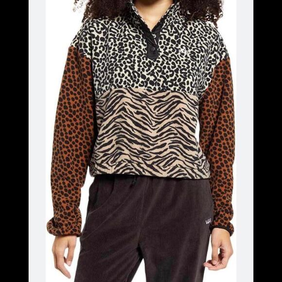 Vans  Animal Print Half-Zip Pullover - Picture 1 of 12